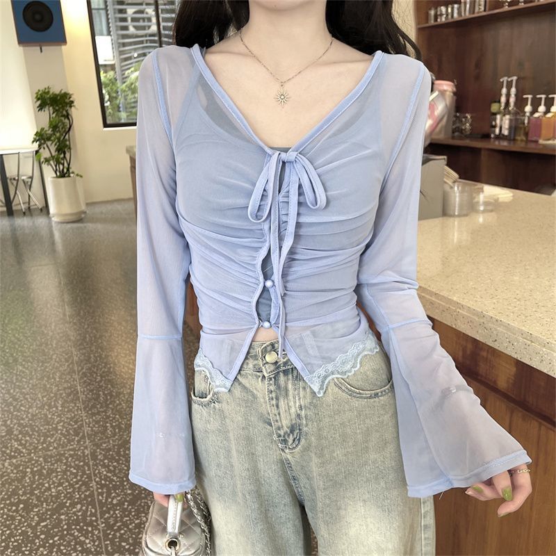 A00175 2pcs Lace Elegant Top