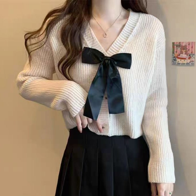 A00003 Isabella Ribbon Long Sleeve Top